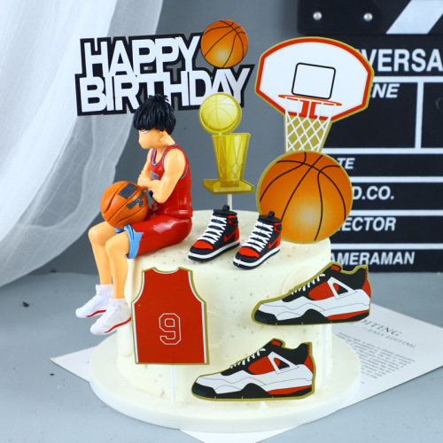 World Cup series cake inserts, football cake inserts, basketball cake decorations, flag decorations