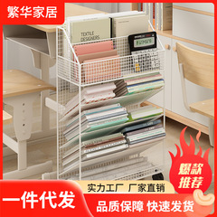 本のスタンドは輪を持って移動します。机のそばの本の資料の答案用紙は神器の机のそばのカートの着地する本棚を収納します。