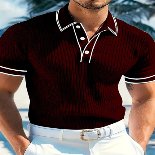 Men's POLO Short Sleeve Shirt Men's Summer Men's Short Sleeve Polo Shirt Men