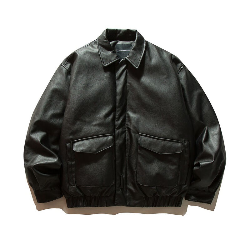 ORIGTEEN冬季保暖pu皮羽绒服男痞帅休闲白鸭绒皮衣羽绒外套YR135|undefined