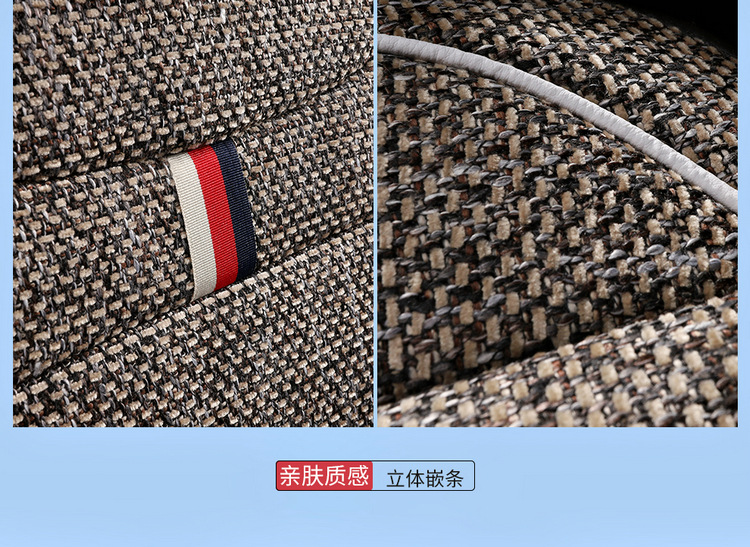 Factory Direct Sales Breathable Linen All-Season Wear-Resistant and Dirt-Resistant Full-Cover Linen Car Seat Cushion and Car Seat Cover