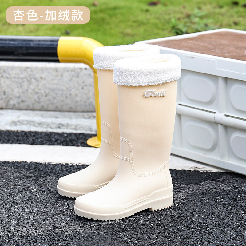 Botas de lluvia de mujer zapatos de lluvia de mujer 2023 nuevas botas de lluvia de barril alto para mujeres comercio exterior de Corea del Sur al por mayor transfronterizo