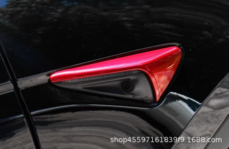 Suitable for 25-Year-Old Tesla Model 3/Y Fender Full-Cover Camera Decorative Cover Protective Cover Modification Accessories