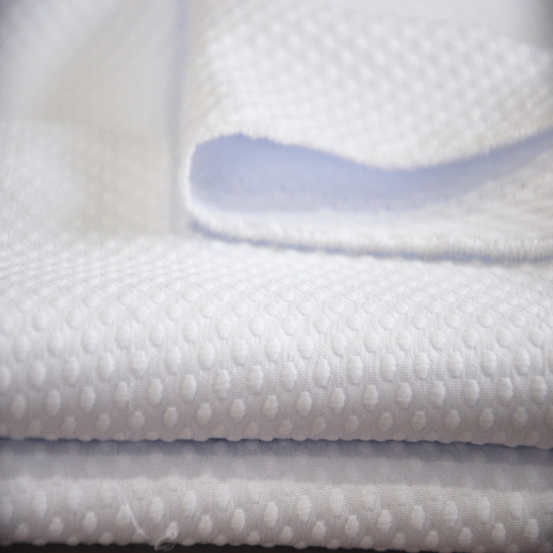 Taekwondo Uniform Fabric Small Dot Factory Direct Sale Fabric in Stock Judo Uniform Fabric Blue Light Bleaching