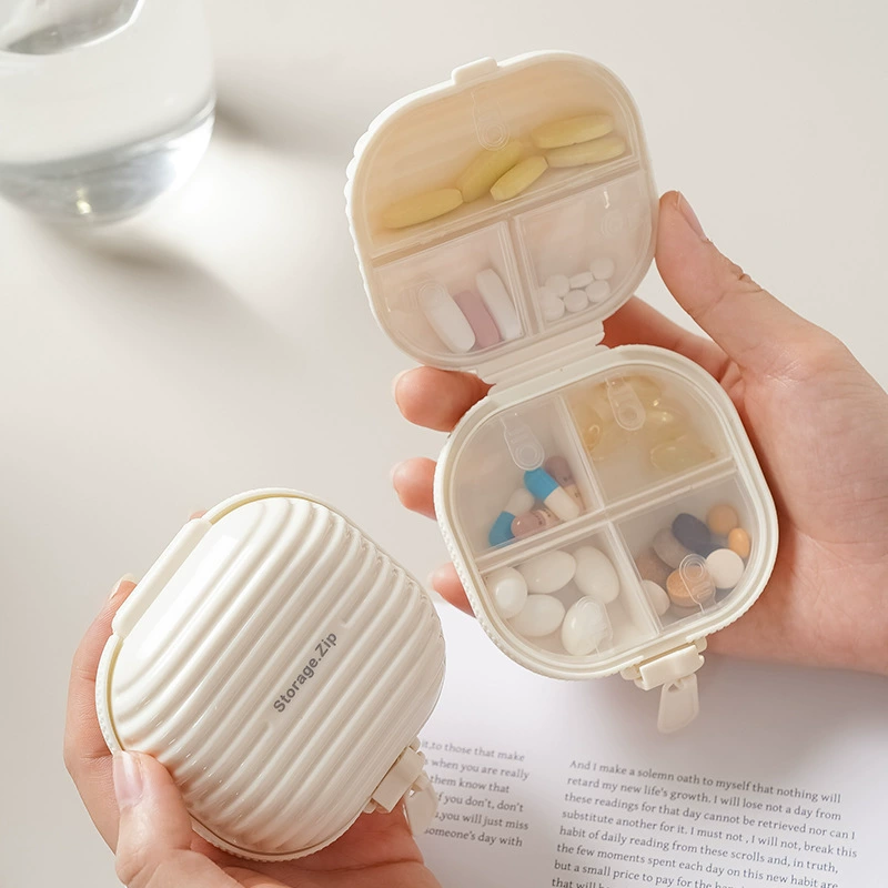 Handheld box with zipper, storage system for traveling, container