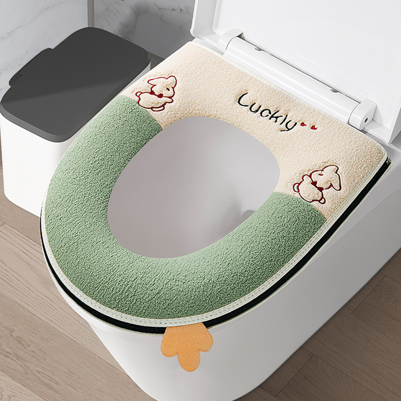家庭用アニメ防水トイレの座布団を厚くして保温します。|undefined