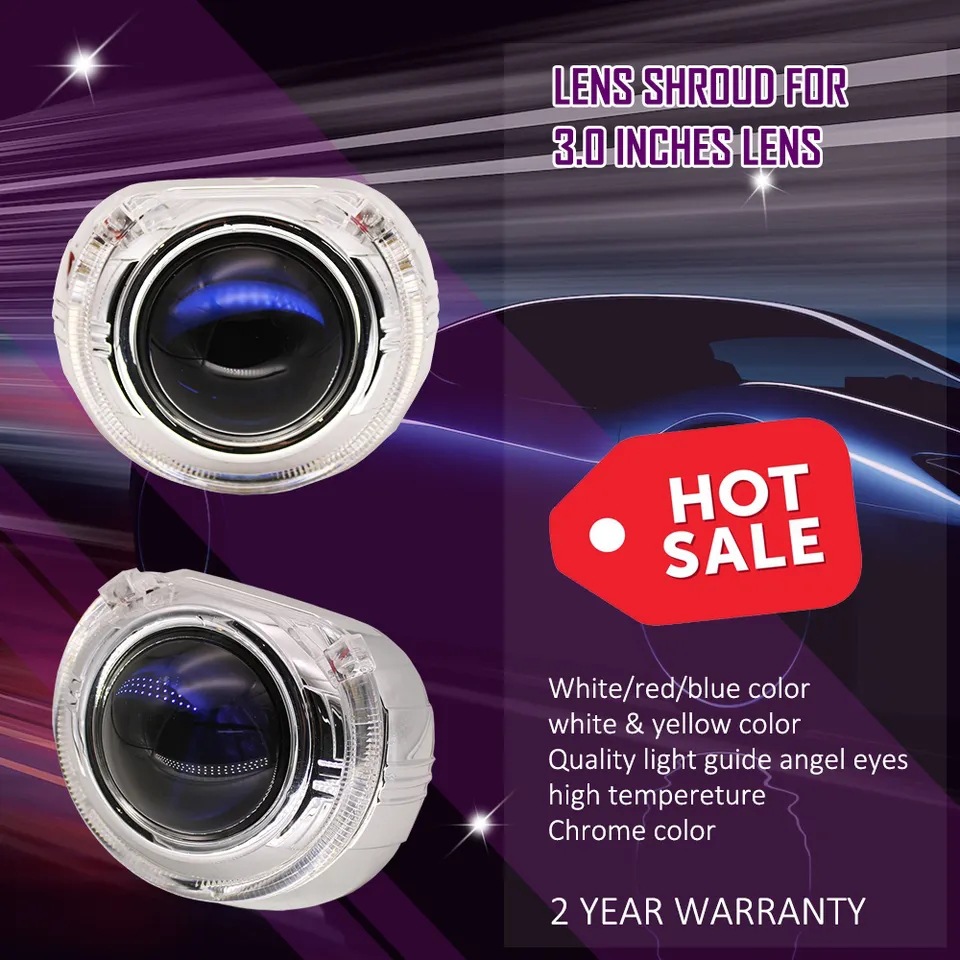 3,0 Smax cubierta integrada lente de la linterna del coche cubierta decorativa 3,0 Angel Eye sola sombra semicírculo