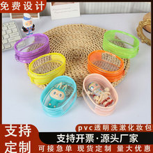 泡泡玛特外出便携透明包迷你遛娃包玩具整理防水防尘收纳袋盲盒