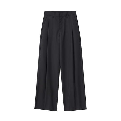 JIAMU American-style baggy deconstructed patchwork casual men's spring streetwear high-end sense straight-leg pants