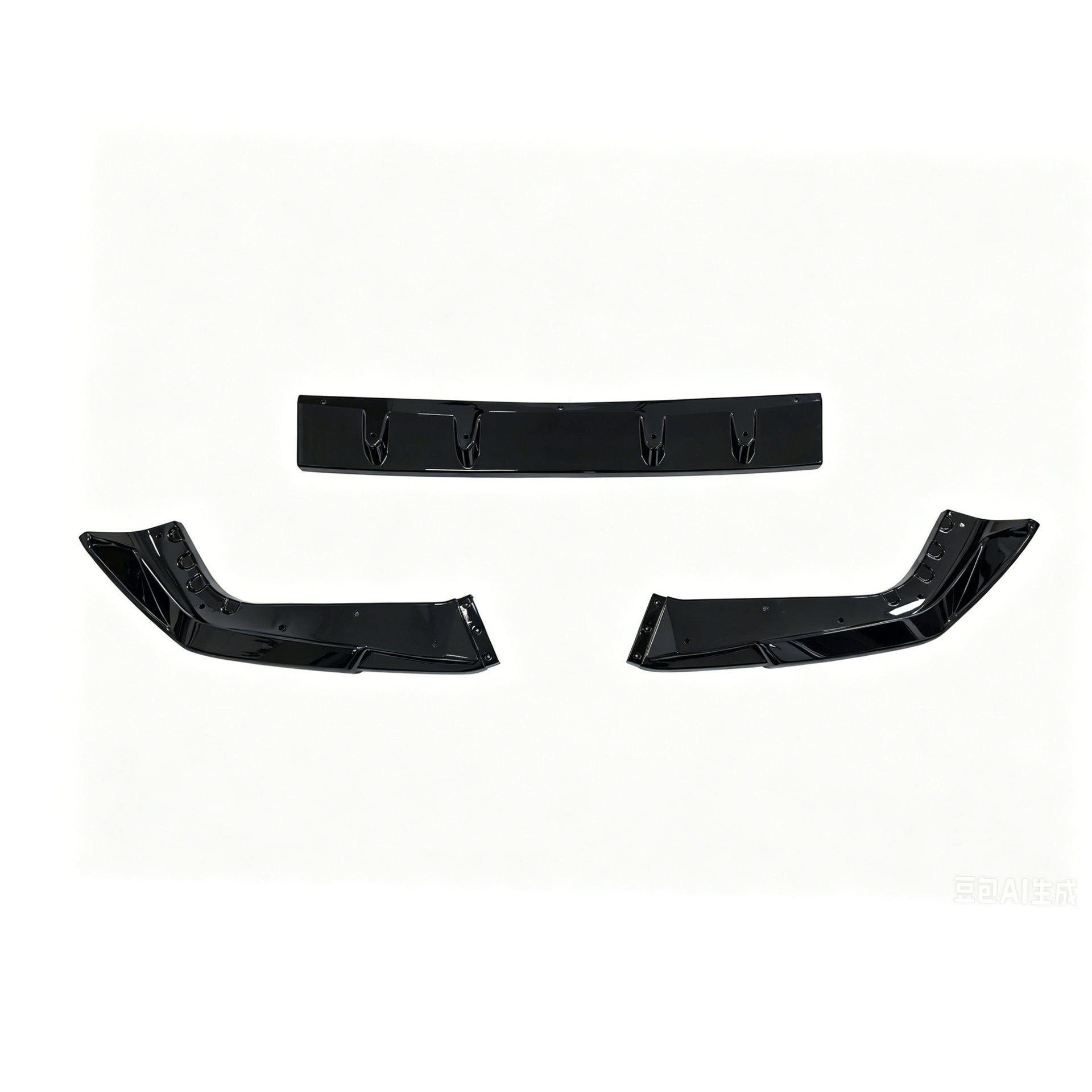 Suitable for BMW X5M F95 front lip 2023+ ABS material glossy black/water transfer printing modified front lip spoiler