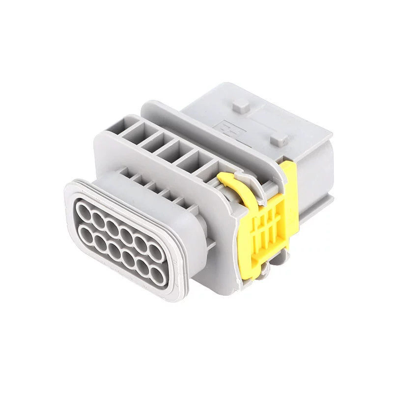 国产 2-1564414-1 Automotive wiring harness connector 12-hole gray waterproof sheath new energy connector