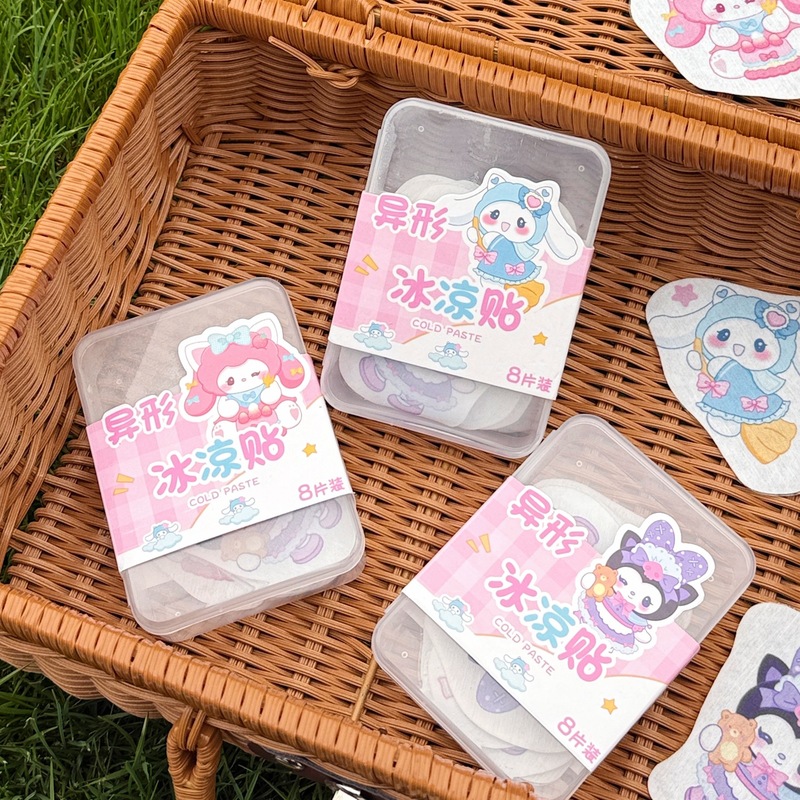 夏の暑さを和らげる特殊形状冷却パッチ8枚、リフレッシュ冷却パッチ、冷却アイスパッチ、携帯電話用解熱パッチ、冷却パッチ|undefined