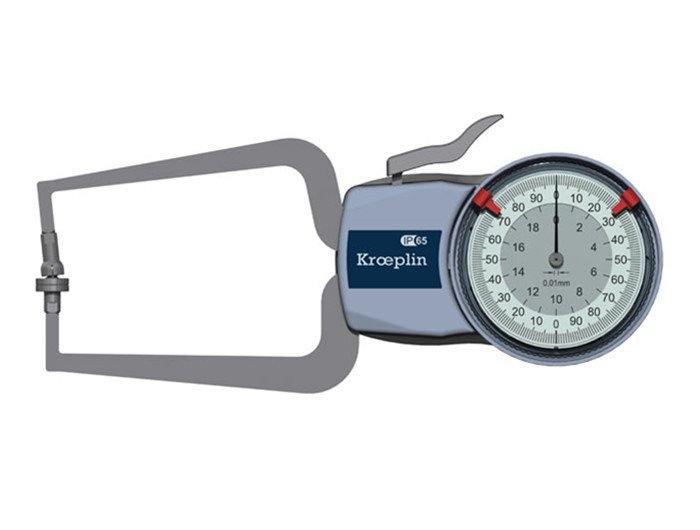 德国KROEPLIN D220T带表外卡规 精度可靠 坚韧测脚议价