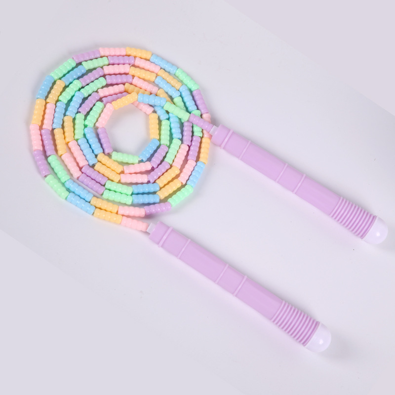 가방 속 긴 손잡이 마카롱 보라색 대나무 혼합 색상