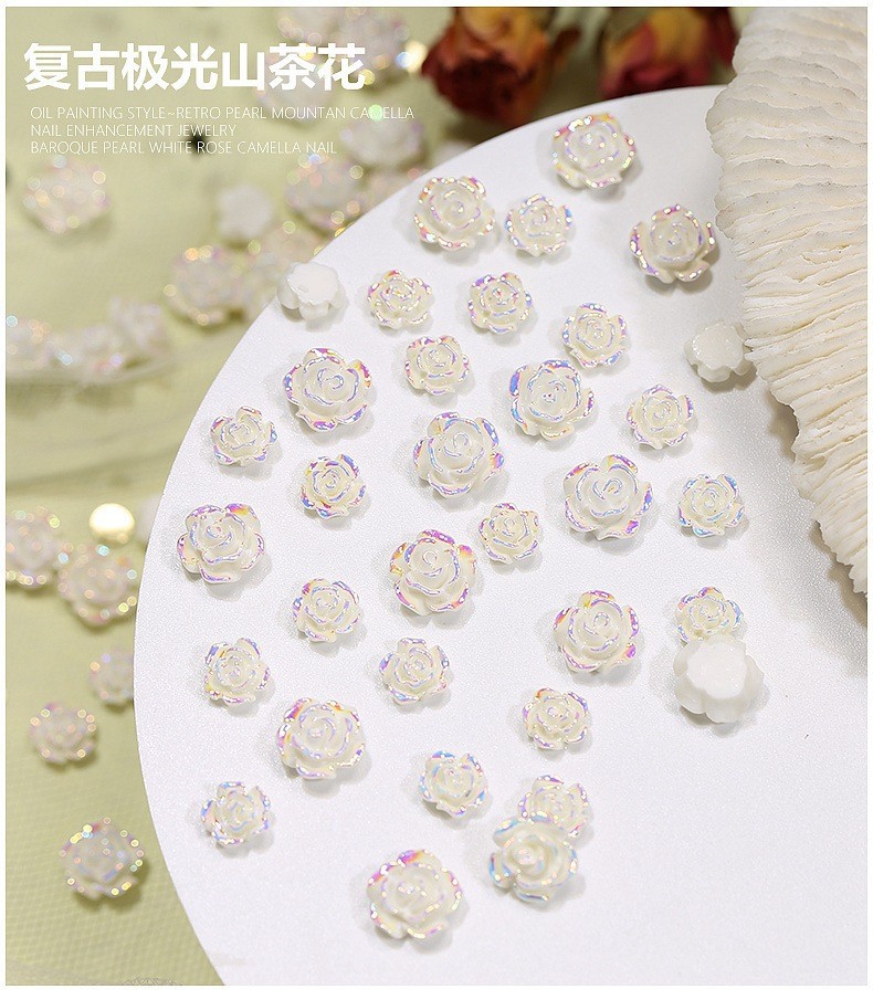진짜 흰색 오로라 흰색 6mm