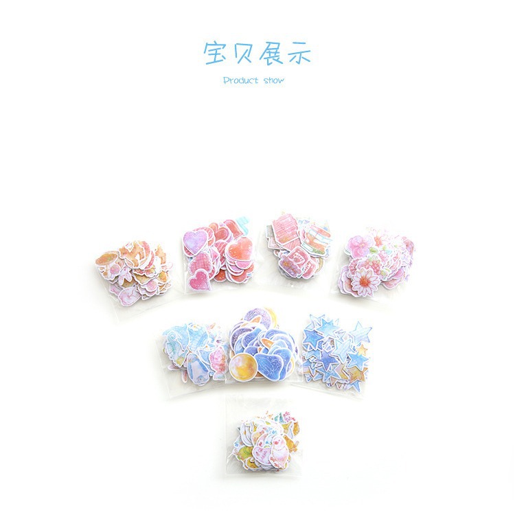 9 mano cuenta diario pegatinas bolsa de papel DIY álbum de pago diario pegatinas decorativas al por mayor Kamio pegatinas impermeables