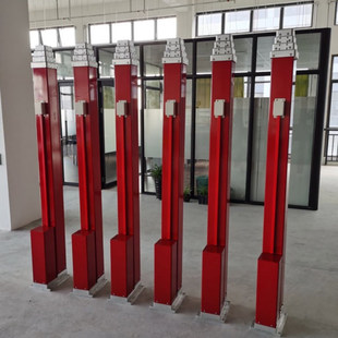 5 m electric square lifting lightning rod vehicle-mounted emergency lightning rod
