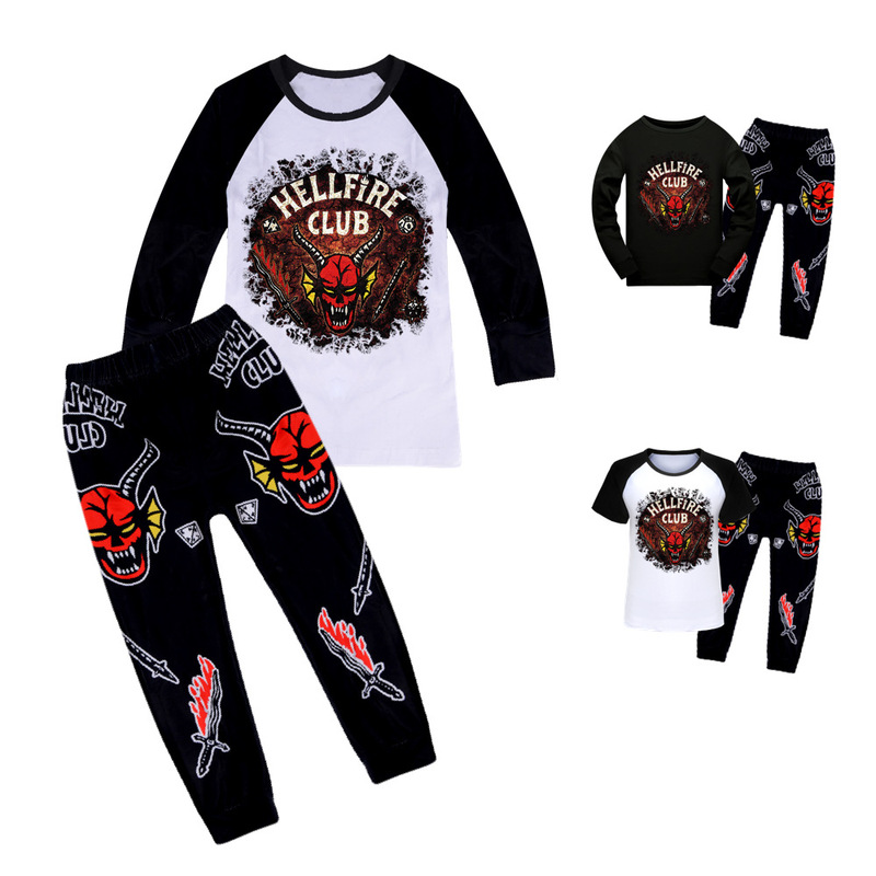 Strange Story 4 Stranger Things 4 Hellfire Club Children's suit 1750te