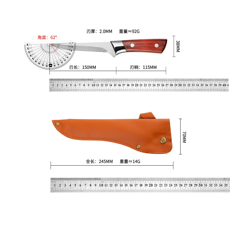 Cuchillo de corte de hueso para matar cerdos, cuchillo de corte de piel para carnicer de ovejas, cuchillo de corte de piel, cuchillo de corte de frutas, cuchillo de corte de carne