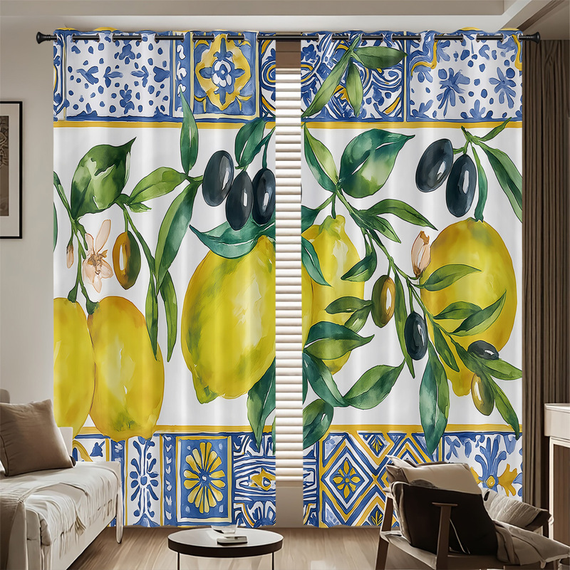 Cross-Border Direct Supply of Digitally Printed Custom Curtains for Home Windows, Blackout Door Curtains, Bedroom Thermal Insulation and Sun Protection Curtains Factory Cross-Border Direct Supply of Digitally Printed Custom Curtains for Home Windows, Blackout Door Curtains, Bedroom Thermal Insulation and Sun Protection Curtains Factory