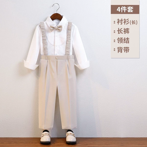 Set, shirt, trousers, suspenders, bow tie