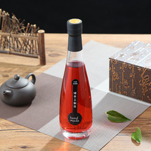 创意时尚玻璃果汁饮料瓶葡萄酒自酿米酒瓶500ml青梅杨梅酒瓶批发