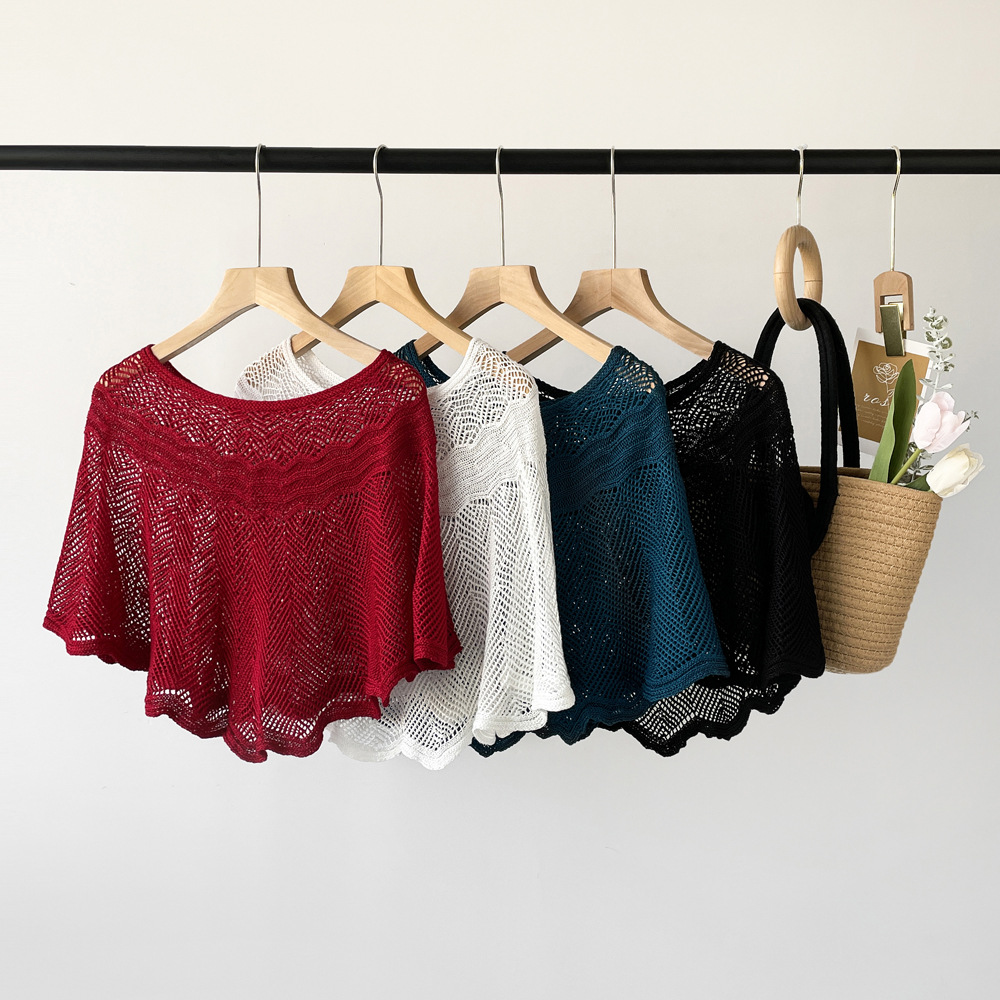 Neuer Sonnenschutz-Strickschal aus Eisseide, hochwertiges Seidenschal-Set für Damen, Kopftuch, Armschal (mit Seidenschal-Schnalle)_voghion.com