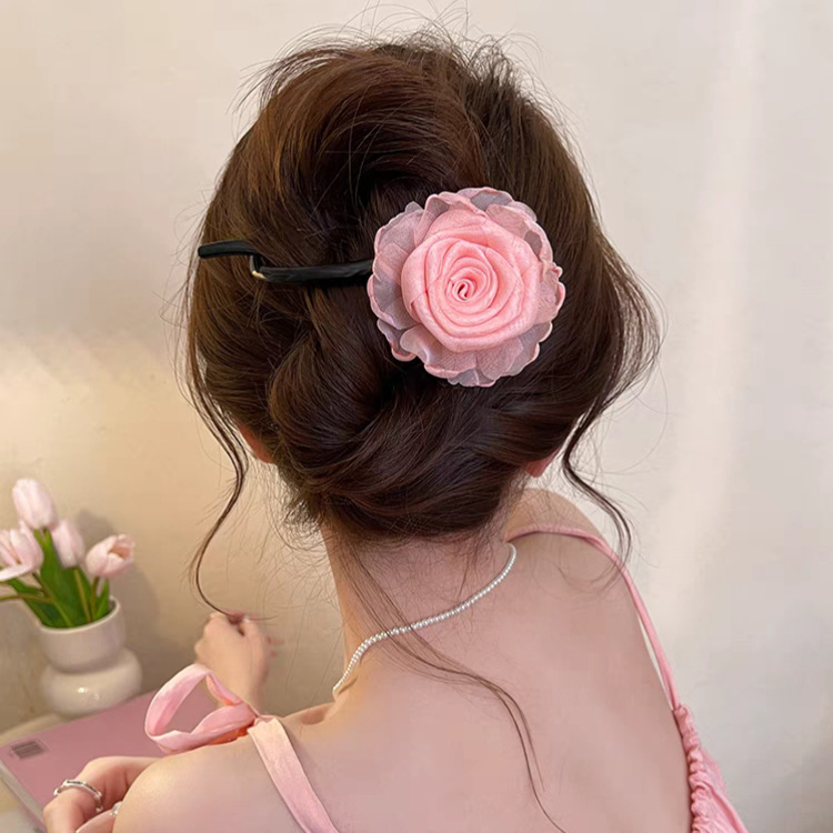 後頭部にツイストクリップが付いた新しいスタイルのワンラインヘアクリップ、軽い高級感と高級感のあるヘアクリップ、女性用のアヒルのくちばしクリップヘッドドレス|undefined