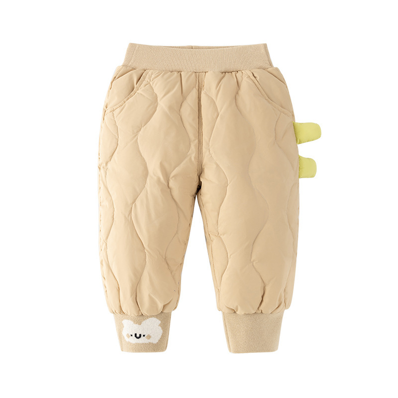 남자와 여자의  코튼 코트 겨울 새로운 어린이 다운 코튼 팬츠 캐주얼 바지  의 따뜻한 바지