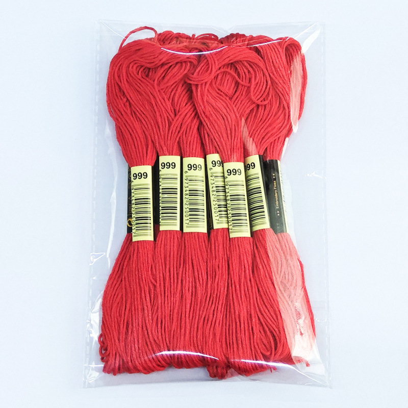 メーカー卸売り8メートル6株12本の刺繍糸手作り補助材料十字糸447色刺繍糸|undefined