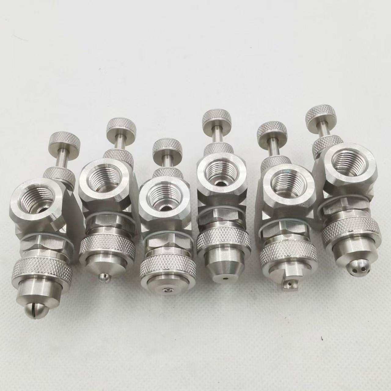 超声波雾化喷嘴 车间降温煤矿山除尘 二流体不锈钢空气喷头厂家