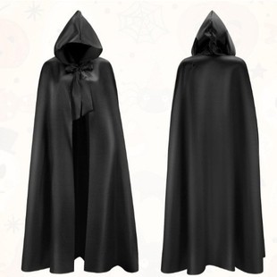 Century Halloween Hooded Cloak for Women and Men Adult Long Wizard Cloak Cosplay Stage Performance