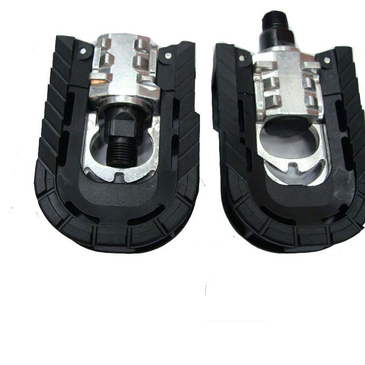 Mountain Bike Semi-Aluminum Foldable Foot Pedal Bearing Ball Pedal Highway Parts Engineering Plastics