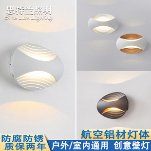 Nordic creative wall lamp bedroom 2023 new master bedroom bedside lamp modern minimalist balcony aisle stair wall lamp