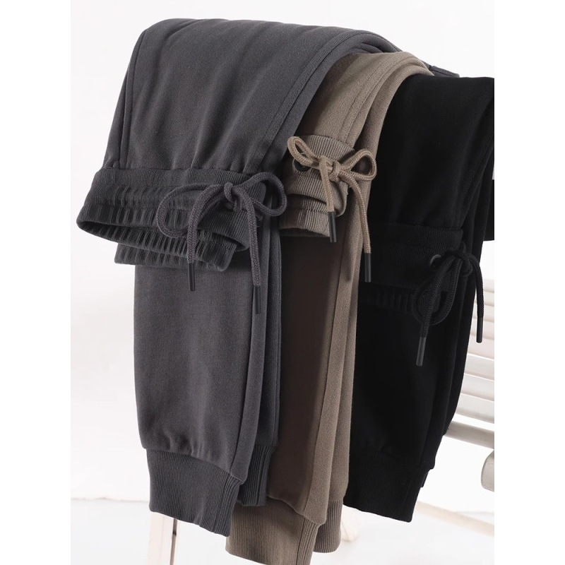 dark gray Heavy Cotton Sweatpants Men's Spring and Autumn Loose Leg-closed Pants Couple's Casual Pants with Leg-closed Sports Pants dark gray Heavy Cotton Sweatpants Men's Spring and Autumn Loose Leg-closed Pants Couple's Casual Pants with Leg-closed Sports Pants