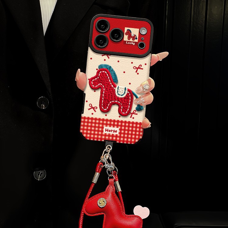 适用于苹果17promax小马OPPORENO12PRO创意卡通苹果15PLUS防摔13