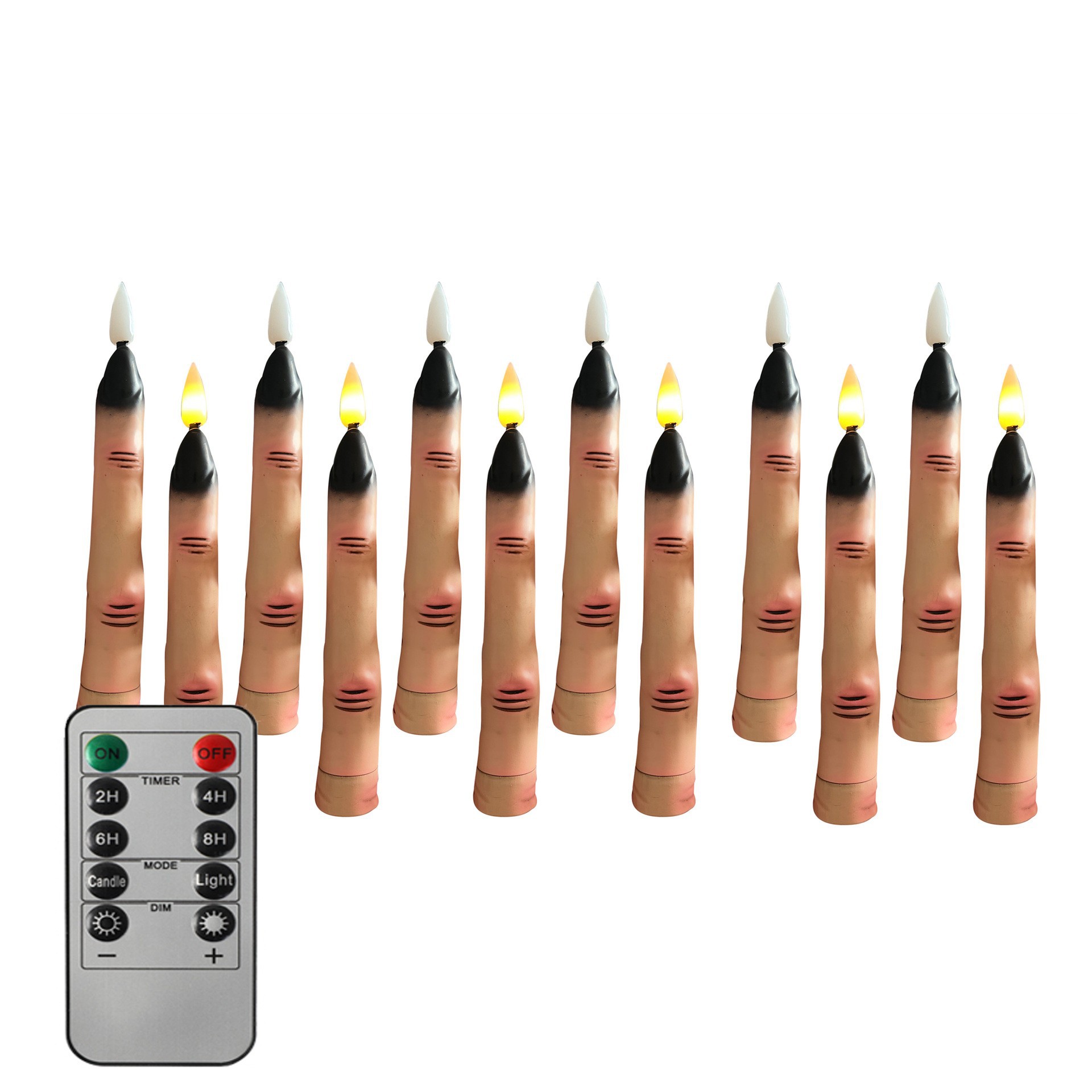 핑거 캔들 + 10버튼 리모컨(12팩)