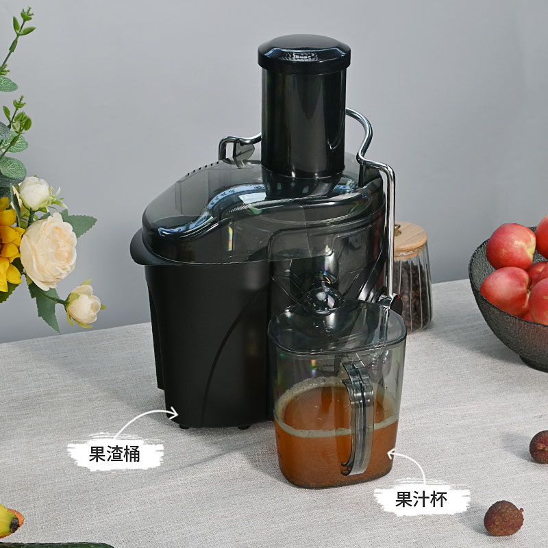 Nueva máquina de jugo de gran calibre de acero inoxidable multifuncional separación de jugo doméstico de gran calibre de jugo de fruta máquina de corte de jugo