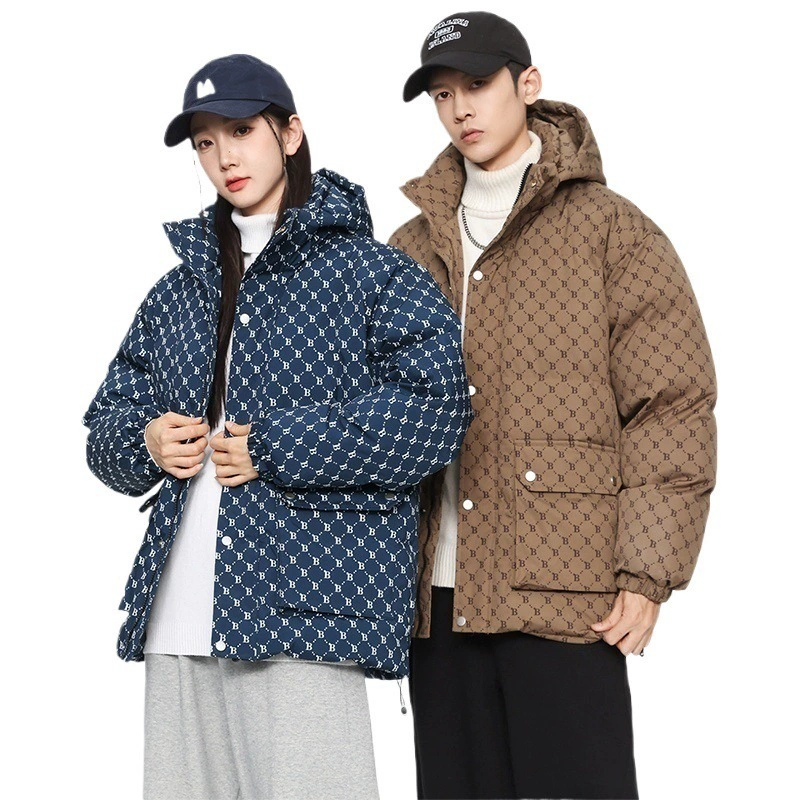 Winter warm hoody with down for beloved, down jacket, high-quality style