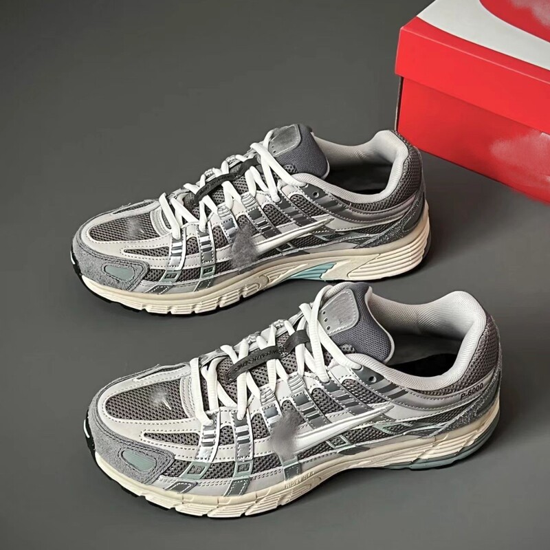 Putian Shoes Pure Original P-6000 Men's Shoesb Sports Shoes for Women and Men, Wear-Resistant, Cushioning, Thick-Soled Running Shoes