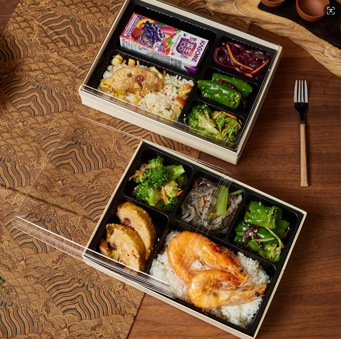 Caja de comida ligera de madera desechable para llevar, caja de embalaje de picnic de estilo japonés de alta calidad de cinco o siete cuadros