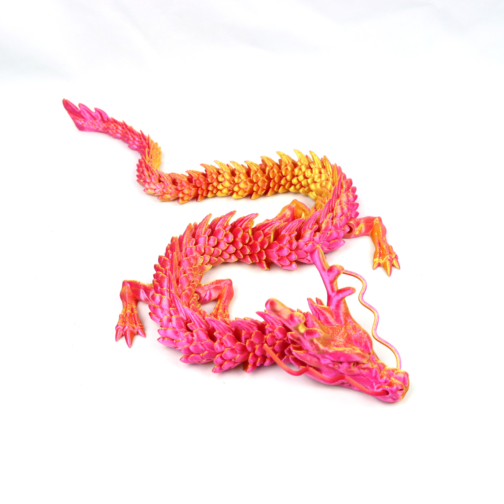 28CM 솔리드 수중 고품질 중국 용/레드 골드