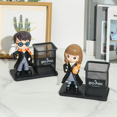 魔法學院筆筒男女孩兒童學生畢業開學禮物樹脂鐵筆筒生日節日禮品