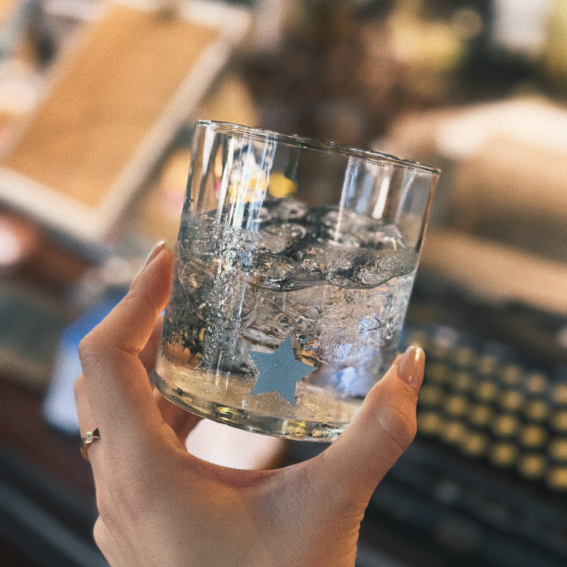 你永远胜过别人~简约ins大容量透明玻璃杯 高级感文艺美式咖啡杯|undefined