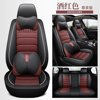 customized C- 15 full leather — Modelə uyğun (Original) oturacaq örtükləri - cys-c-15-wine-red-five-seat-exclusive-version-11