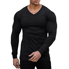 F 61916 Muscle Fit Ribbed Long Sleeve Shirt �ݼy�o����