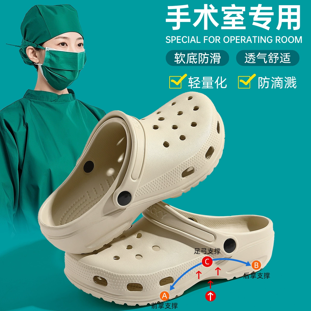 Diy пещерная обувь женская пляжная обувь противоскользящая мультяшная нескользящая сандалия летом носить хирургические тапочки мужской оптом