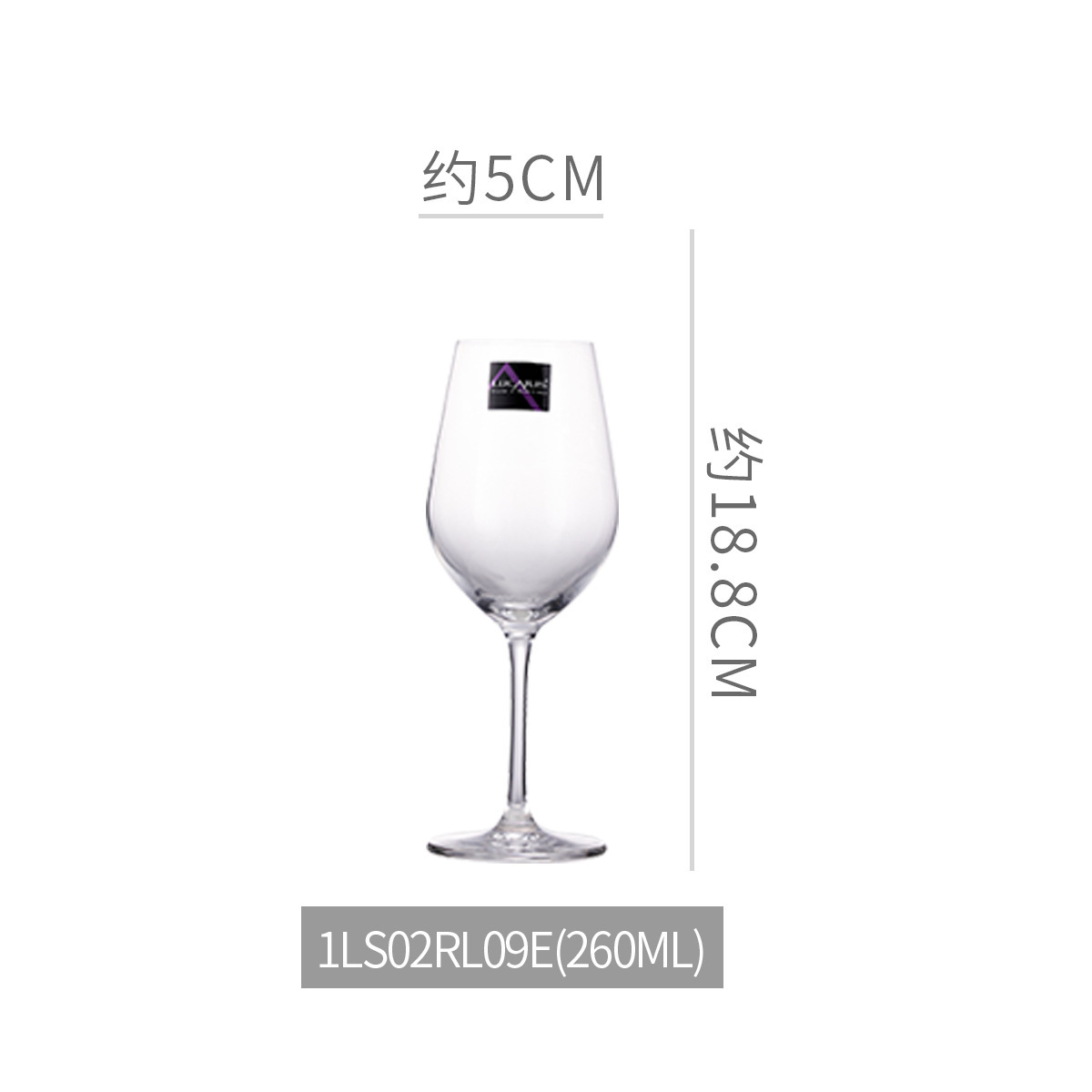 Lucaris vidrio de cristal de alta calidad alto pie taza de vino grande taza de champagne taza de vino casera