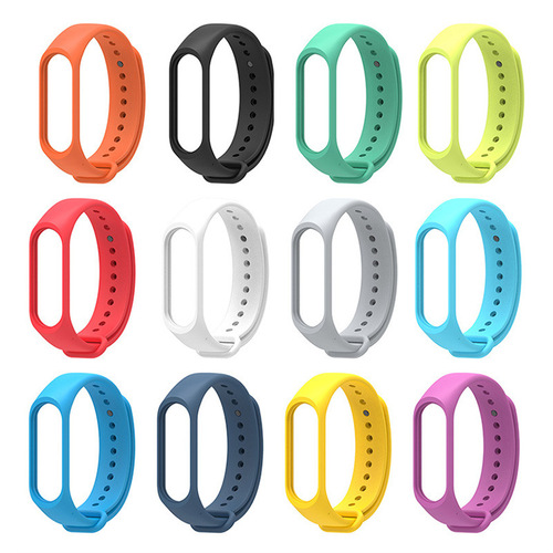Applicable to Xiaomi Band 34567 Generation TPU Solid Color Watch Band Xiaomi Replacement Watch Band TPU
