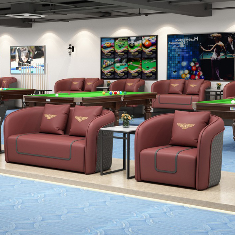 Sala de billar sala de descanso silla de observación de pelota sala de billar especial sofá de observación de pelota de alta gama club de billar ocio sofá de observación de pelota
